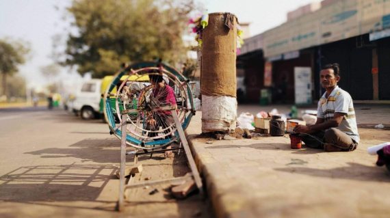 Kite Maker in Ahemdabad. Photo Credit: Ranjana Sarma