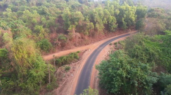 View of the Western Ghat on the way to Goa.